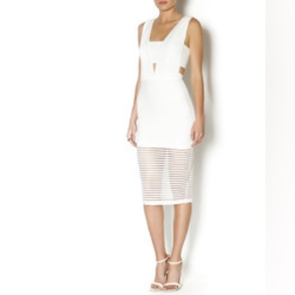 Mustard Seed cut-out white dress size M